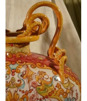 Oval Cruet with Snake Handles Grotesque