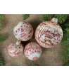 Palla di Natale Sfera Paesaggio Rosa