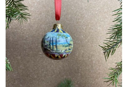 Christmas Ball Colored Landscape