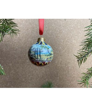 Christmas Ball Colored Landscape