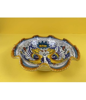 Centerpiece/Fruit Bowl Wavy Low Raffaellesco