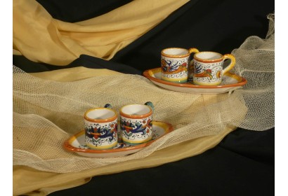 Coffee Set 2 x with Oval Tray