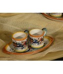 Set Caffè x 2 con Vassoietto Ovale