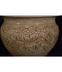 Cachepot Graffito Bianco Patinato